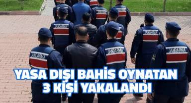 Yasa dışı bahis oynatan 3 kişi yakalandı