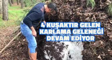 1150 rakımda gömülen karlar özenle tezgahlara getiriliyor