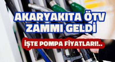 Akaryakıta ÖTV zammı
