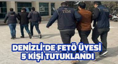 Denizli'de 5 FETÖ üyesi yakalandı