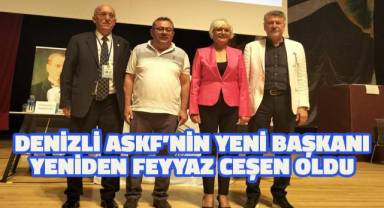 Feyyaz Ceşen, Denizli Amatör Spor Kulüpleri Federasyonu Başkanlığı'na Yeniden Seçildi