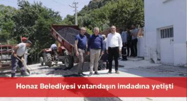 Honaz Belediyesi vatandaşın imdadına yetişti