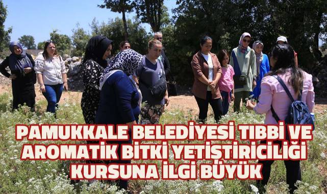 Pamukkale Belediyesi Tıbbi ve Aromatik Bitki Yetiştiriciliği Kursuna İlgi Büyük