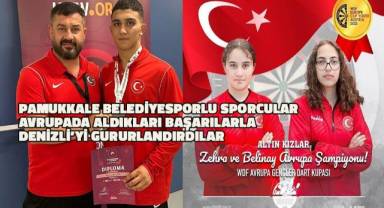 Pamukkale Belediyesporlu Beytullah Sarı Avrupa Üçüncüsü