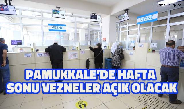 Pamukkale'de hafta sonu vezneler açık olacak