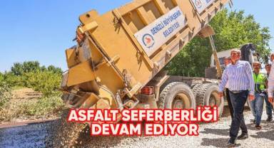 Asfalt seferberliği sürüyor