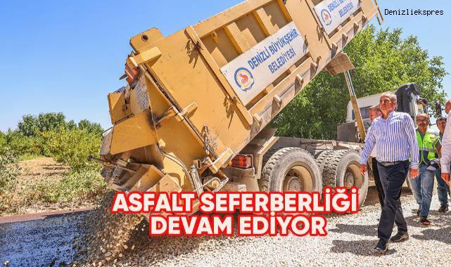 Asfalt seferberliği sürüyor