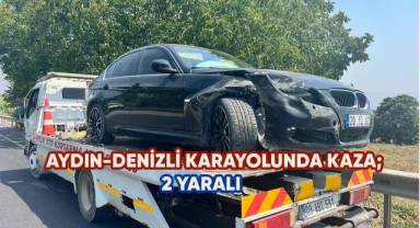 Aydın-Denizli Karayolunde kaza; 2 yaralı