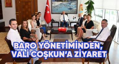 Baro yönetiminden, Vali Coşkun'a ziyaret