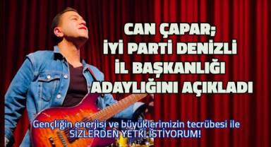 Can Çapar; Gençliğin enerjisi ve büyüklerimizin tecrübesi ile sizlerden yetki istiyorum!