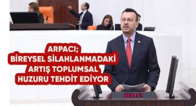 CHP Denizli Milletvekili Şeref Arpacı bireysel silahlanma konusunu TBMM gündemine taşıdı.