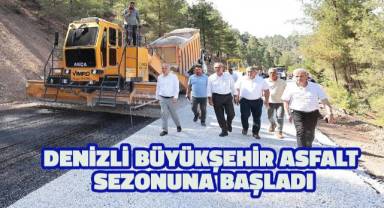 Denizli Büyükşehir asfalt sezonuna hızlı başladı