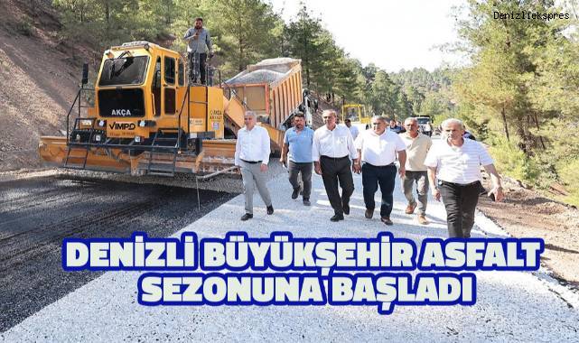 Denizli Büyükşehir asfalt sezonuna hızlı başladı