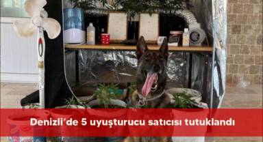 Denizli’de 5 uyuşturucu satıcısı tutuklandı