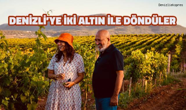 Denizli'ye iki altın ödülle döndüler