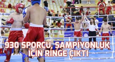 930 sporcu yumruklarını şampiyonluk için attı