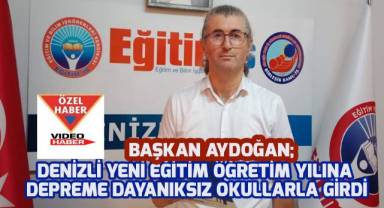 Aydoğan; Milli Eğitim Bakanlığı acilen çözüm bulmalı