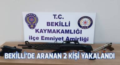 Bekilli’de 2 aranan şahıs yakalandı