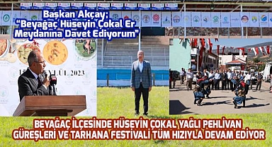 Beyağaç İlçesinde Coşkuyla Başlayan 12. Geleneksel Yağlı Pehlivan Güreşleri ve Tarhana Festivali tüm hızıyla devam ediyor