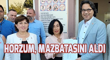 CHP İl Başkanı Ali Osman Horzum mazbatasını aldı