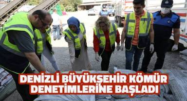 Denizli Büyükşehir kömür denetimlerine başladı