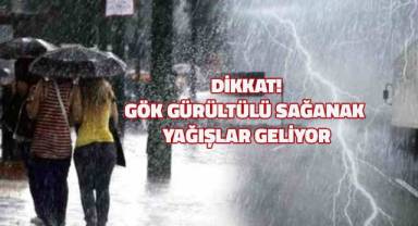 Denizli’de gök gürültülü sağanak yağışlara dikkat