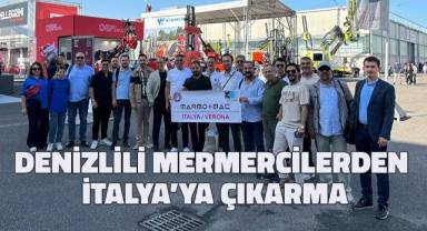 Denizlili mermercilerden İtalya'ya çıkarma