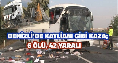 Düğün yolculuğu facia ile sonuçlandı: 1'i polis 6 kişi öldü, 42 kişi yaraland