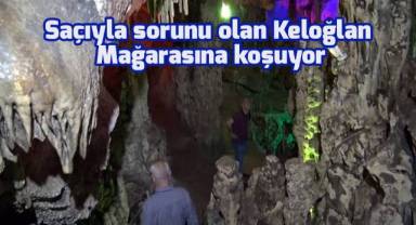Saçıyla sorunu olan Keloğlan Mağarasına koşuyor