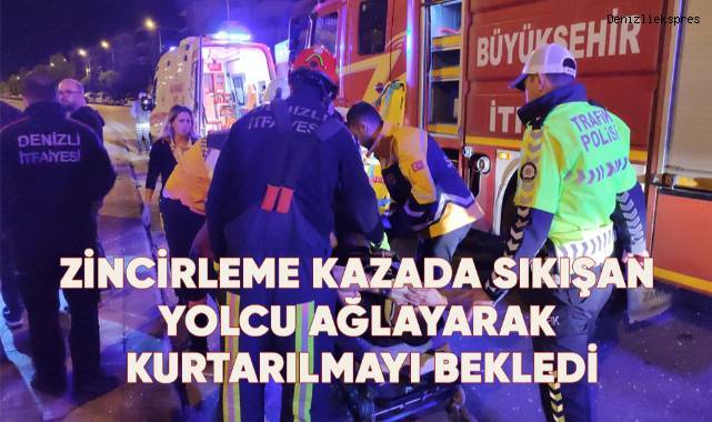 4 aracın karıştığı zincirleme trafik kazasında 2 kişi yaralandı