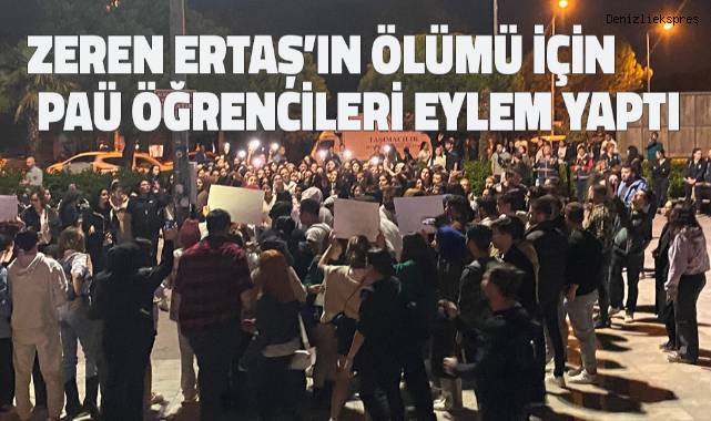 Asansör kazasında ölen Zeren Ertaş için PAÜ Öğrencilerinden eylem
