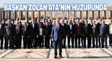 Başkan Osman Zolan Ata’nın huzurunda