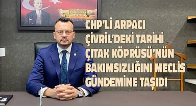 CHP'li Arpacı: tarihi Çıtak Köprüsü neden restore edilmiyor?