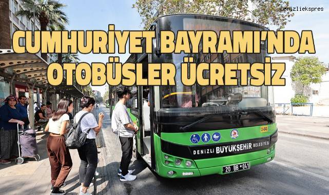 Cumhuriyet Bayramı’nda otobüsler ücretsiz
