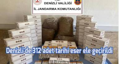Denizli’de 312 adet tarihi eser ele geçirildi