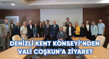 Denizli Kent Konseyi’nden Vali Coşkun’a ziyaret