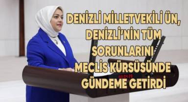 Denizli Milletvekili Ün, Denizli’nin tüm sorunlarını meclis kürsüsünde gündeme getirdi