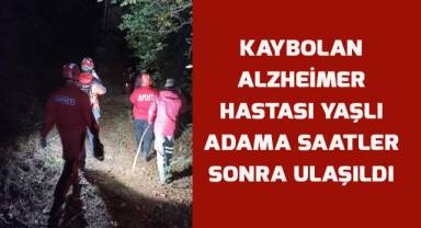 Kaybolan Alzheimer hastası yaşlı adama saatler sonra ulaşıldı