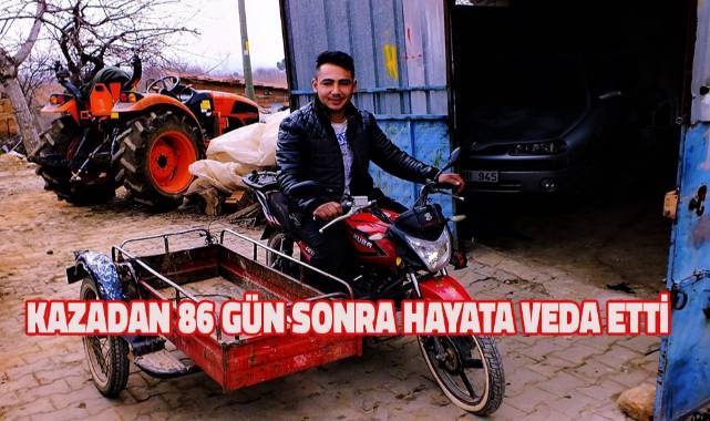Kazada ağır yaralanan motosiklet sürücüsü 86 gün sonra hayatını kaybetti