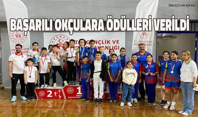 Okçuluk müsabakalarında dereceye giren sporculara ödülleri verildi