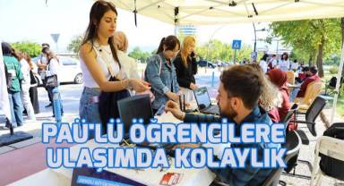 PAÜ'lü öğrencilere ulaşımda kolaylık