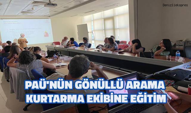 PAÜ'nün gönüllü arama kurtarma ekibine eğitim
