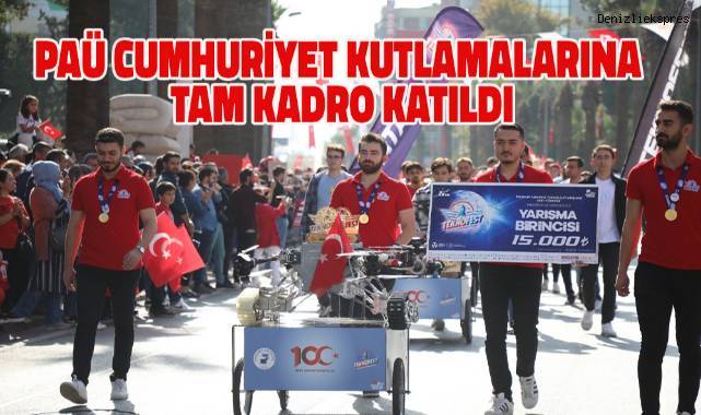 PAÜ Teknokent’in projeleri 100. yıl kortej yürüyüşüne damga vurdu
