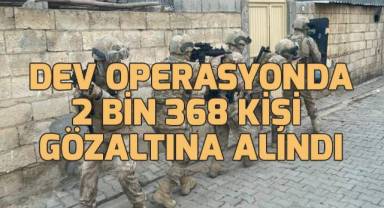 Silah kaçakçılarına yönelik operasyonlarda 2 bin 368 şüpheli gözaltına alındı