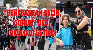 10 yaşındaki Mehmet Erdem'in davetini kırmayan DJ, öğrenciler ve velileri doyasıya eğlendirdi