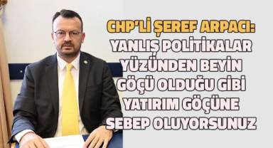 CHP’li Şeref Arpacı; Yerli yatırımcı yurtdışında yatırım imkânları arıyor