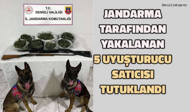 Denizli'de 5 uyuşturucu satıcısı tutuklandı