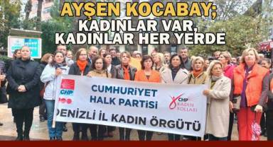 Denizli'de CHP Kadın Kolları, 25 Kasım'da Kadına Yönelik Şiddete Karşı Sokaklarda