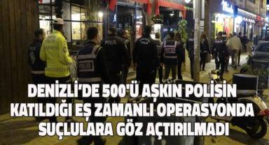 Denizli'de yüzlerce polisin katılımıyla 'Çengel' operasyonu düzenlendi