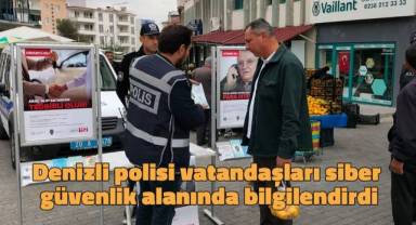 Denizli polisi vatandaşları siber güvenlik alanında bilgilendirdi